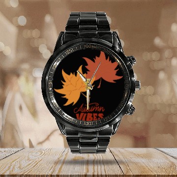 Discover Autumn Dreams: Embrace the Autumn Vibes Collection Calendar Steel Band Watch