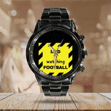 Discover Do Not Disturb Dad Calendar Steel Band Watch