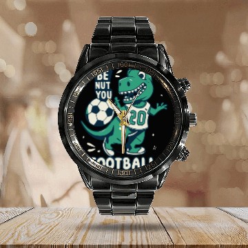 Discover playing dino Calendar Steel Band Watch