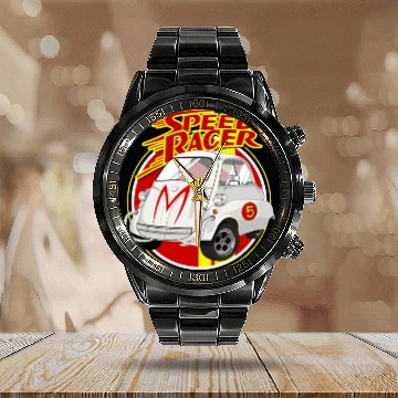 Discover Speed Racer Car Calendar Steel Band Watch