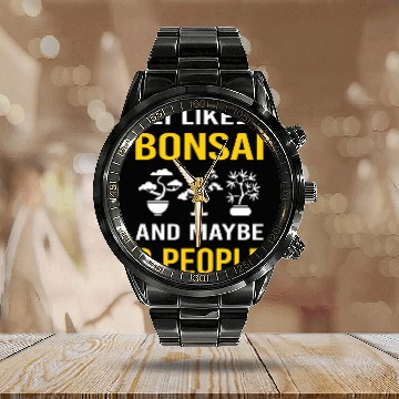 Discover 3 People Bonsai Calendar Steel Band Watch