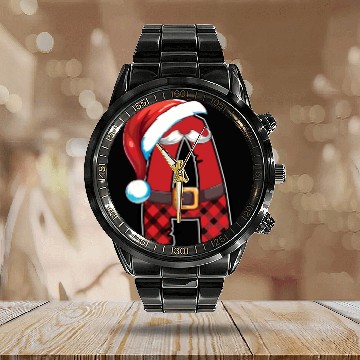 Discover A Christmas Alphabet Letters Sublimation Calendar Steel Band Watch