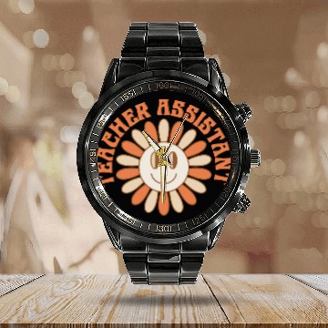 Discover Teacher Assistant Calendar Steel Band Watch