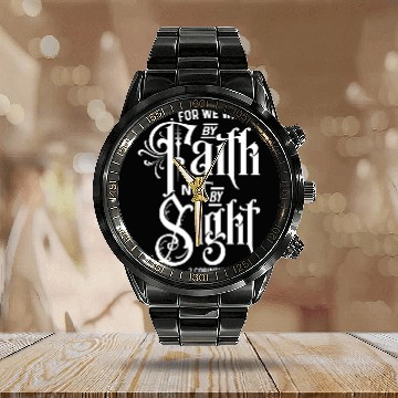 Discover Love By Faith Bot By Sight Love Jesus Christian Calendar Steel Band Watch