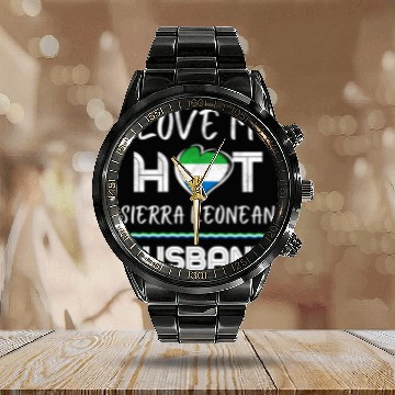 Discover Hot Sierra Leonean Husband Love Calendar Steel Band Watch