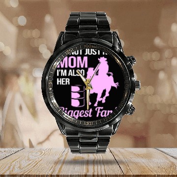Discover Im Not Just Her Mom Im Her Biggest Fan Calendar Steel Band Watch