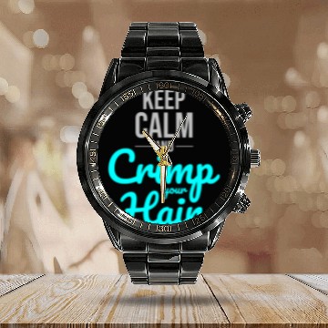 Discover Crimp Your Hair: Embrace '80s Nostalgia and Style Calendar Steel Band Watch