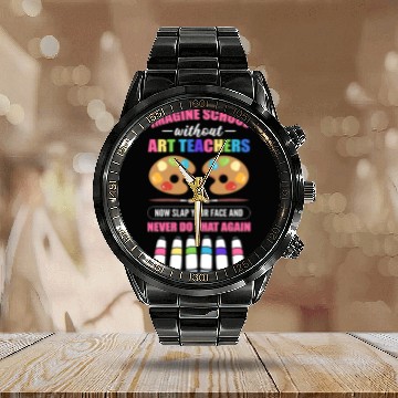 Discover Art Teacher Drawing Art Education Back To School Calendar Steel Band Watch