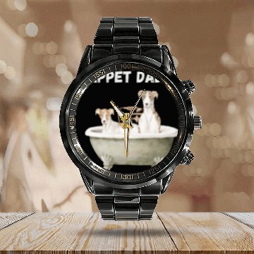 Discover Whippet Club Whippet World Whippet Community Calendar Steel Band Watch