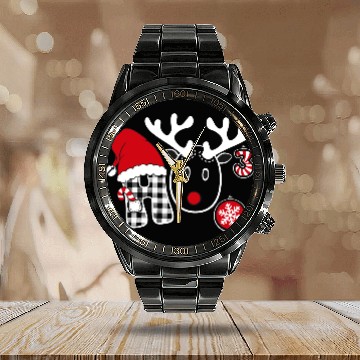 Discover ugly christmas ho ho ho sweater Calendar Steel Band Watch
