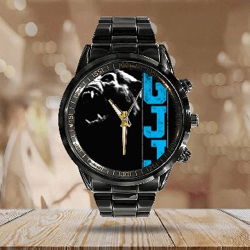 Discover Guerilla Jiu Jitsu Gorilla Head Bjj Gift Calendar Steel Band Watch