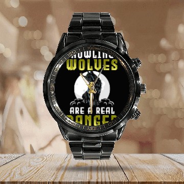 Discover Wolf Pack Mysticism Predator Calendar Steel Band Watch