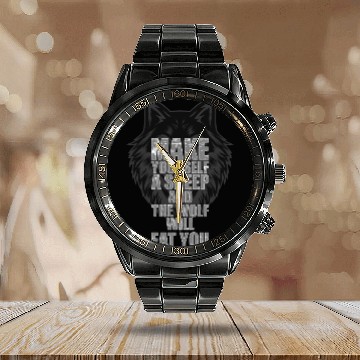 Discover Werewolf Nordic Full Moon Calendar Steel Band Watch