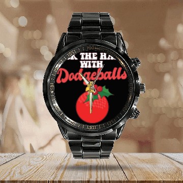 Discover Dodgeball Player Coach Christmas Balls Deck The Calendar Steel Band Watch