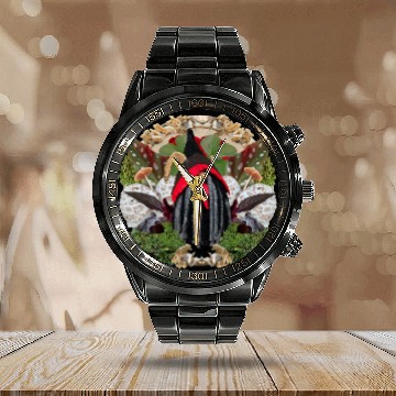 Discover Krampus in Nature Calendar Steel Band Watch