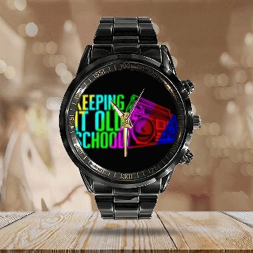 Discover Music Calendar Steel Band Watch, Keeping It Old School Stereo Retro