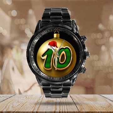 Discover 10th Wedding Anniversary - Ten Gift Ideas Calendar Steel Band Watch