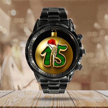 Discover 15th Wedding Celebration - Fifteenth Anniversary Calendar Steel Band Watch