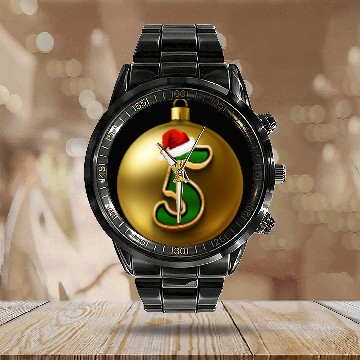 Discover 5th Christmas Anniversary - Five Years Old Calendar Steel Band Watch