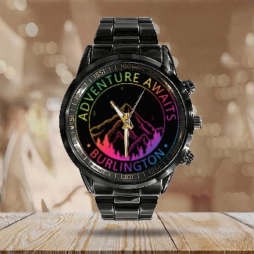 Discover Burlington Vermont Usa Adventure Awaits Calendar Steel Band Watch