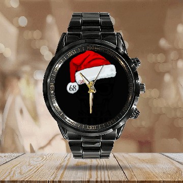 Discover Santa time skull Calendar Steel Band Watch