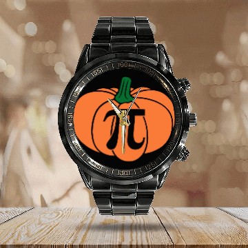 Discover Pumpkin Pie Pi Math Teacher Thanksgiving Pi Day Calendar Steel Band Watch