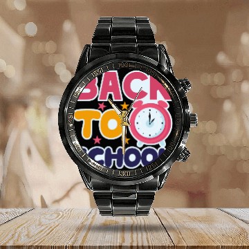Discover Welcome Back To School Primary School Calendar Steel Band Watch