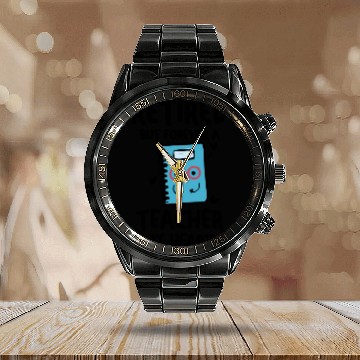 Discover Retired Teacher Quotes Calendar Steel Band Watch