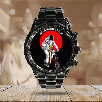 Discover Need More Space Calendar Steel Band Watch