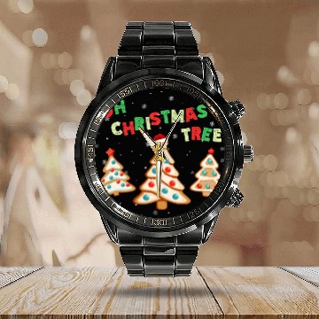 Discover Oh Christmas Tree Cakes Lovers Debbie Becky Jen Calendar Steel Band Watch