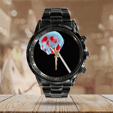 Discover Poison Apple Halloween Candy Lollipop Calendar Steel Band Watch