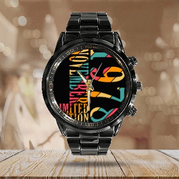 Discover november 1978 Anniversary november 1978 november Calendar Steel Band Watch