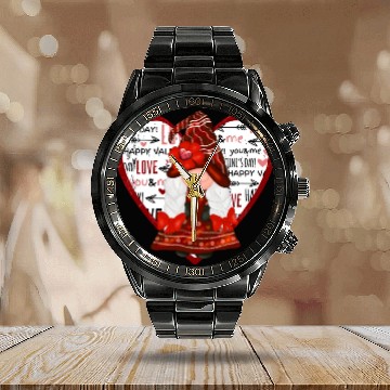 Discover Gnomes Valentine Calendar Steel Band Watch