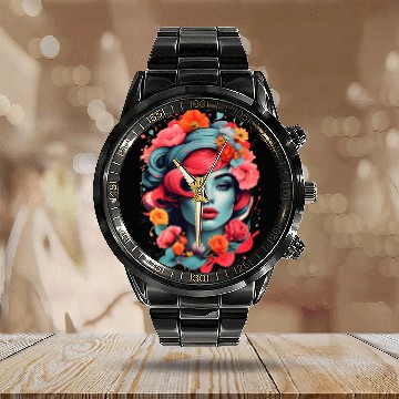 Discover The Spring of Life Calendar Steel Band Watch