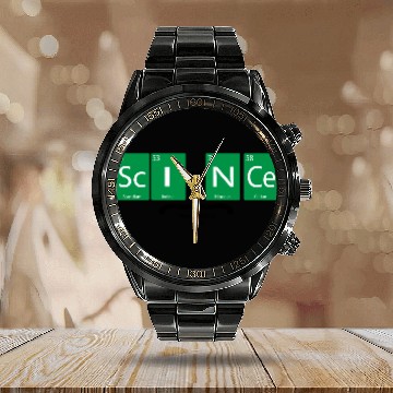 Discover Science Calendar Steel Band Watch