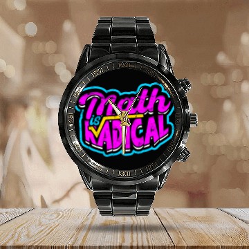 Discover Math is radical - Math Calendar Steel Band Watch