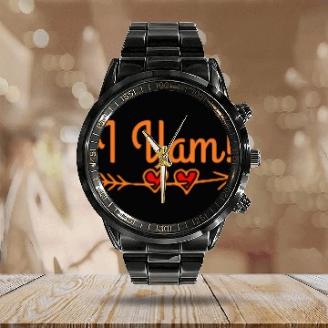 Discover She's My Sweet Potato I Yam Thanksgiving Calendar Steel Band Watch