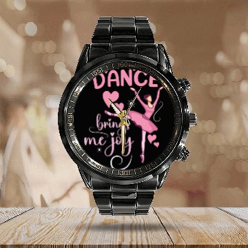 Discover Ballet Ballerina Dance Dancer Dancing Ballet Gift Calendar Steel Band Watch