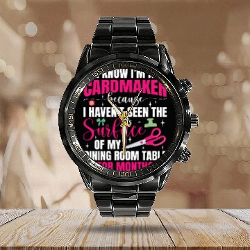 Discover Cardmaker Scrapbooking Cardmaking Kits for Adults Calendar Steel Band Watch