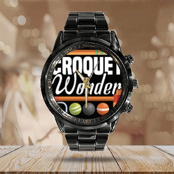 Discover Croquet Mallet Croquet Club Croquet Player Croquet Calendar Steel Band Watch