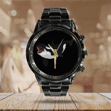 Discover Eat The Rich - Orca Revolution Calendar Steel Band Watch