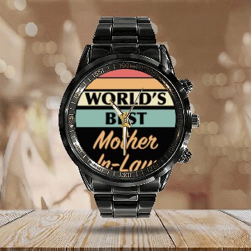 Discover World’s Best Mother In Law Calendar Steel Band Watch