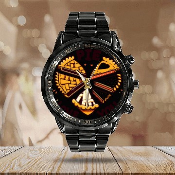 Discover Pie Love You | Thanksgiving Calendar Steel Band Watch
