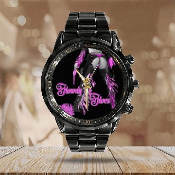 Discover Howdy Hoes Calendar Steel Band Watch