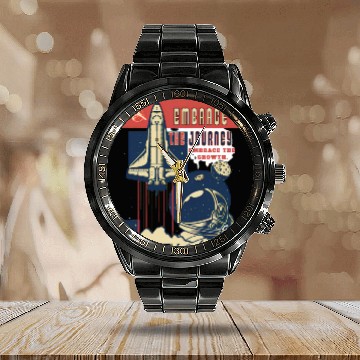 Discover Embrace the journey, embrace the growth Calendar Steel Band Watch