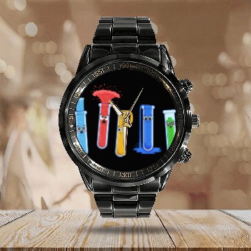 Discover Science Calendar Steel Band Watch, Physics Of Fluids Emotion Test