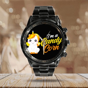 Discover Unicorn Candy Corn Candycorn Halloween Calendar Steel Band Watch