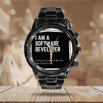 Discover Proud Software Developer Calendar Steel Band Watch - Embrace Expertise
