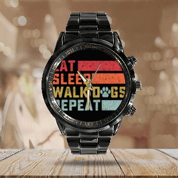 Discover Dog Walker Calendar Steel Band Watch Dog Walking Gift Dog Lover