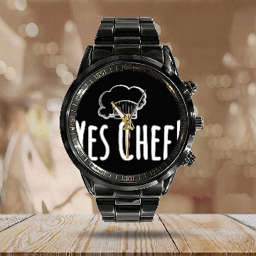 Discover Official Hell s Kitchen Yes Chef Calendar Steel Band Watch
